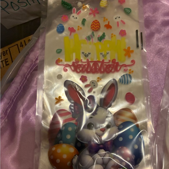 Lg Easte Bundle-Favor Bag (80) Lg Favor Bag (50) Door Cover-Basket Grass-Sticker - Picture 10 of 16